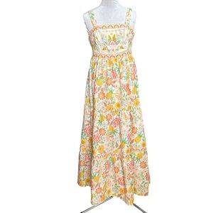 NWT Rachel Zoe Tiered Floral Maxi Sun Dress. Size 6